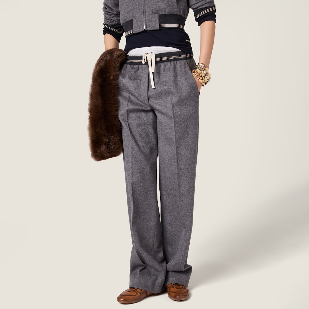 Miu Miu Velour joggers Grey