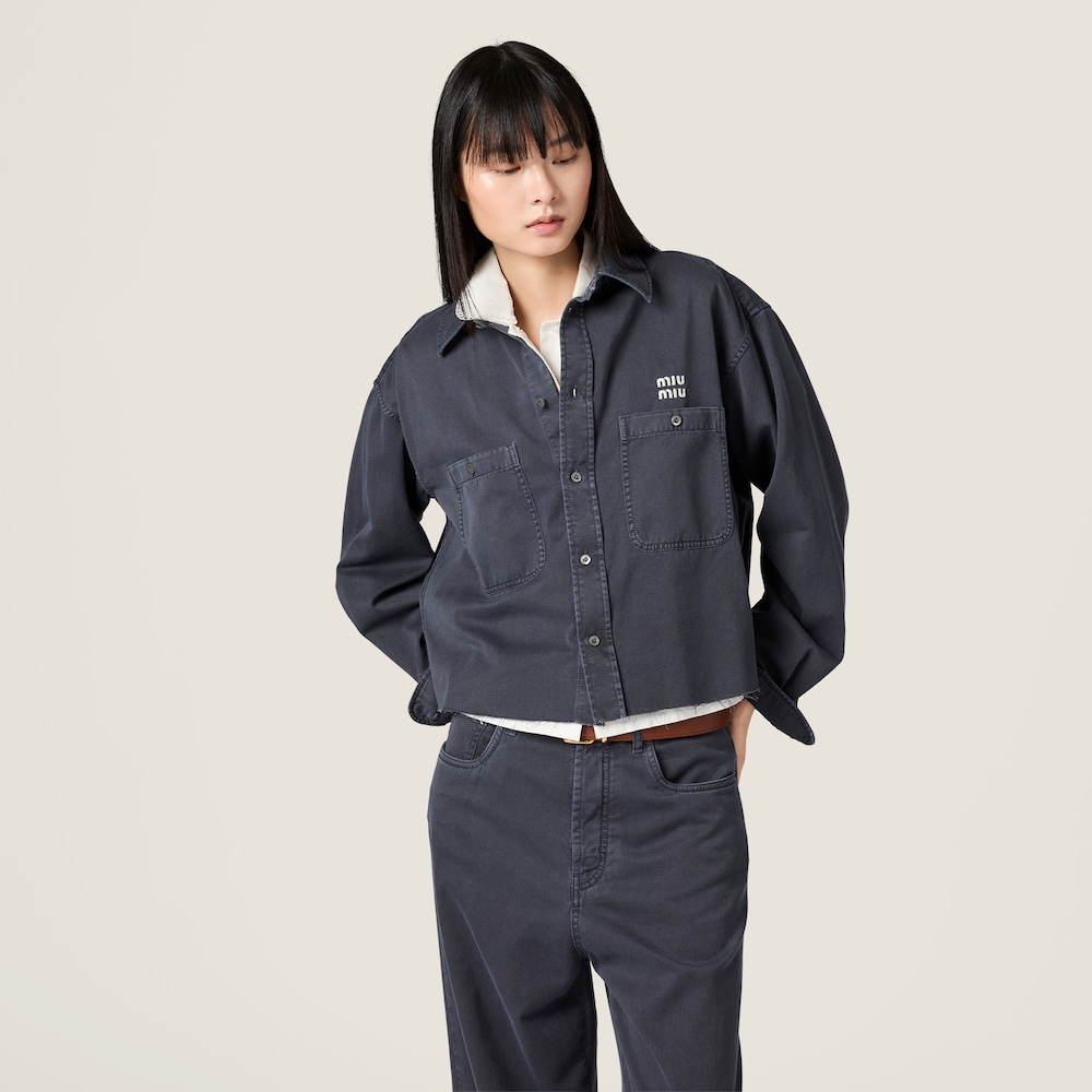 Miu Miu Light denim shirt Smoky Gray