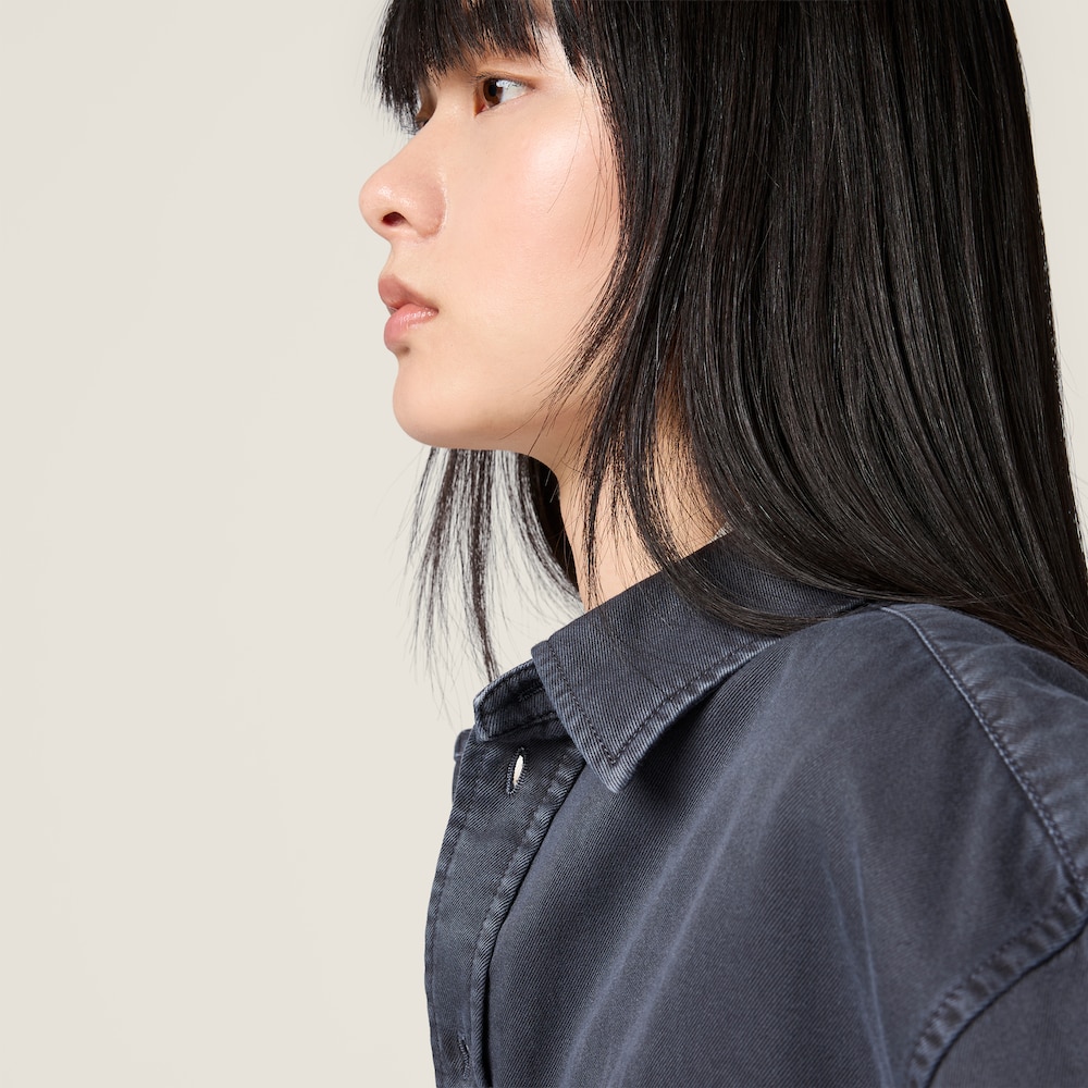 Miu Miu Light denim shirt Smoky Gray
