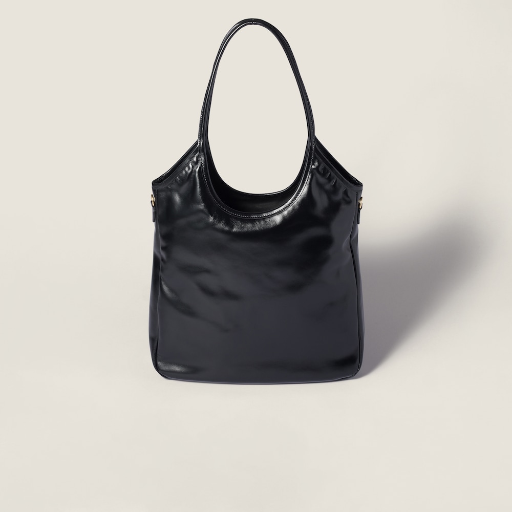 Miu Miu Ivy leather bag Black