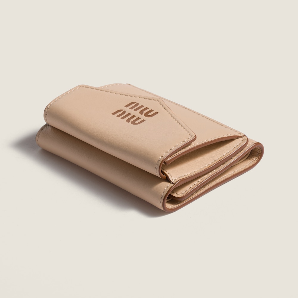 Miu Miu Small leather wallet Cord / Cognac