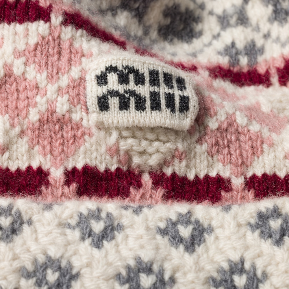 Miu Miu Wool and cashmere visor hat - Talc/Pink