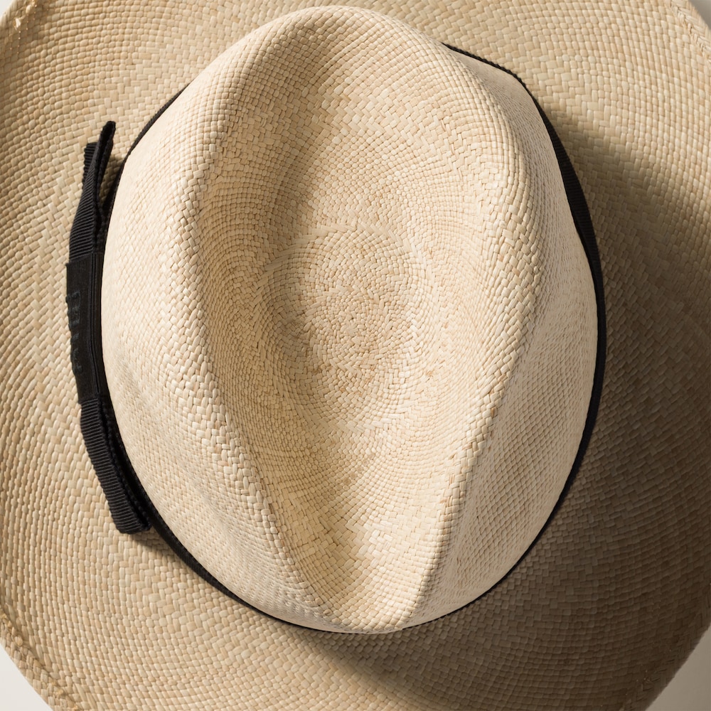 Miu Miu Raffia hat - Tan/Black