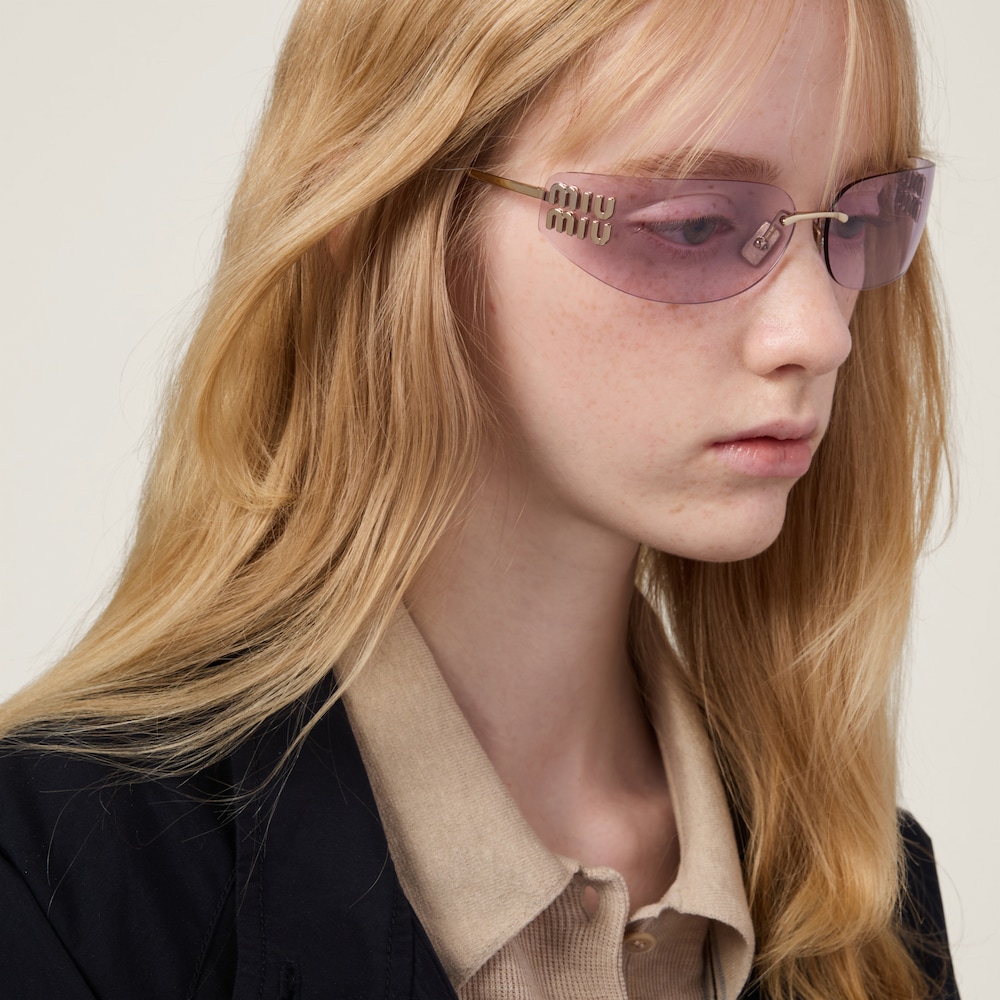 Miu Miu Aube sunglasses - Light pink lenses