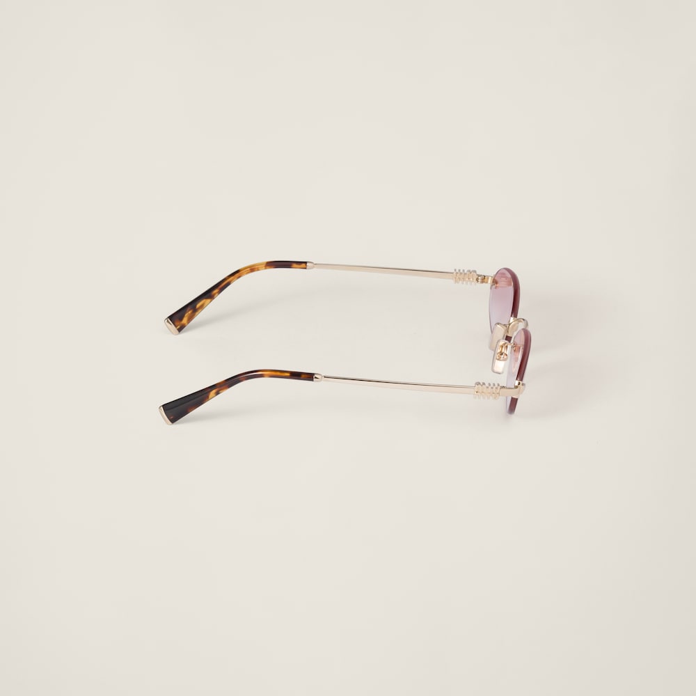 Miu Miu Logo sunglasses - Gradient pink lenses