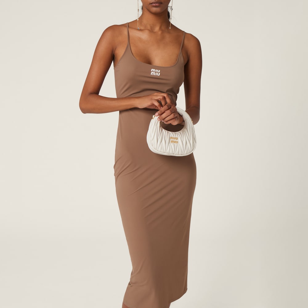 Miu Miu Stretch jersey dress Khaki
