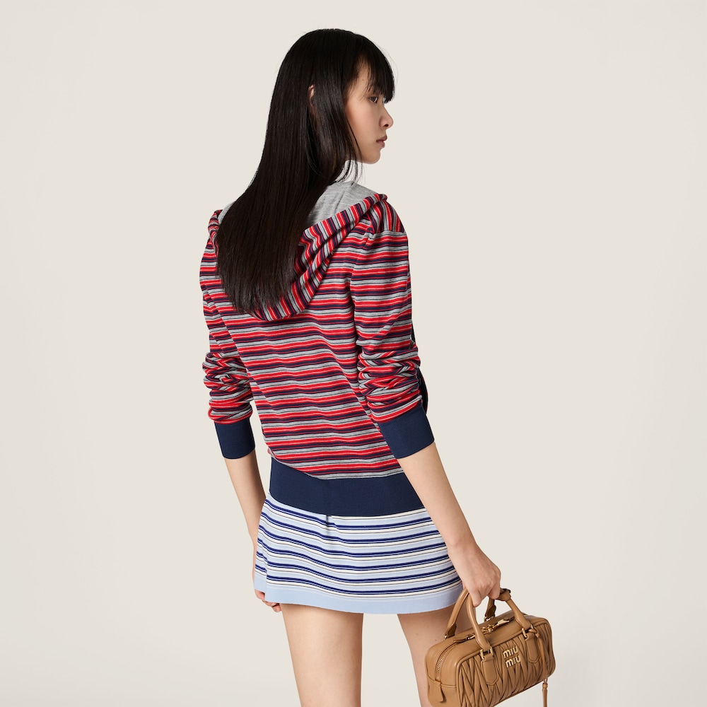 Miu Miu Wool hoodie jacket Red