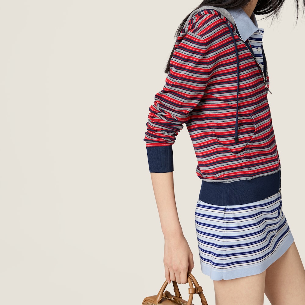 Miu Miu Wool hoodie jacket Red