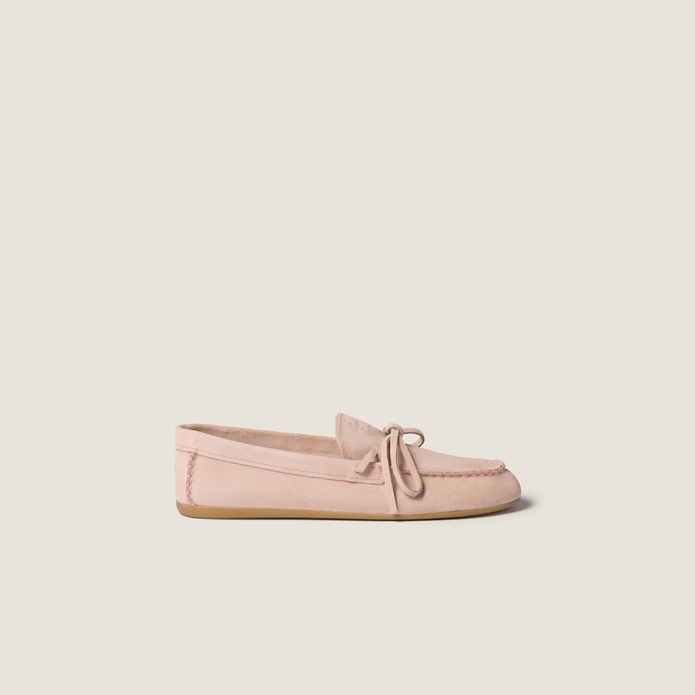 Miu Miu Suede loafers Peach