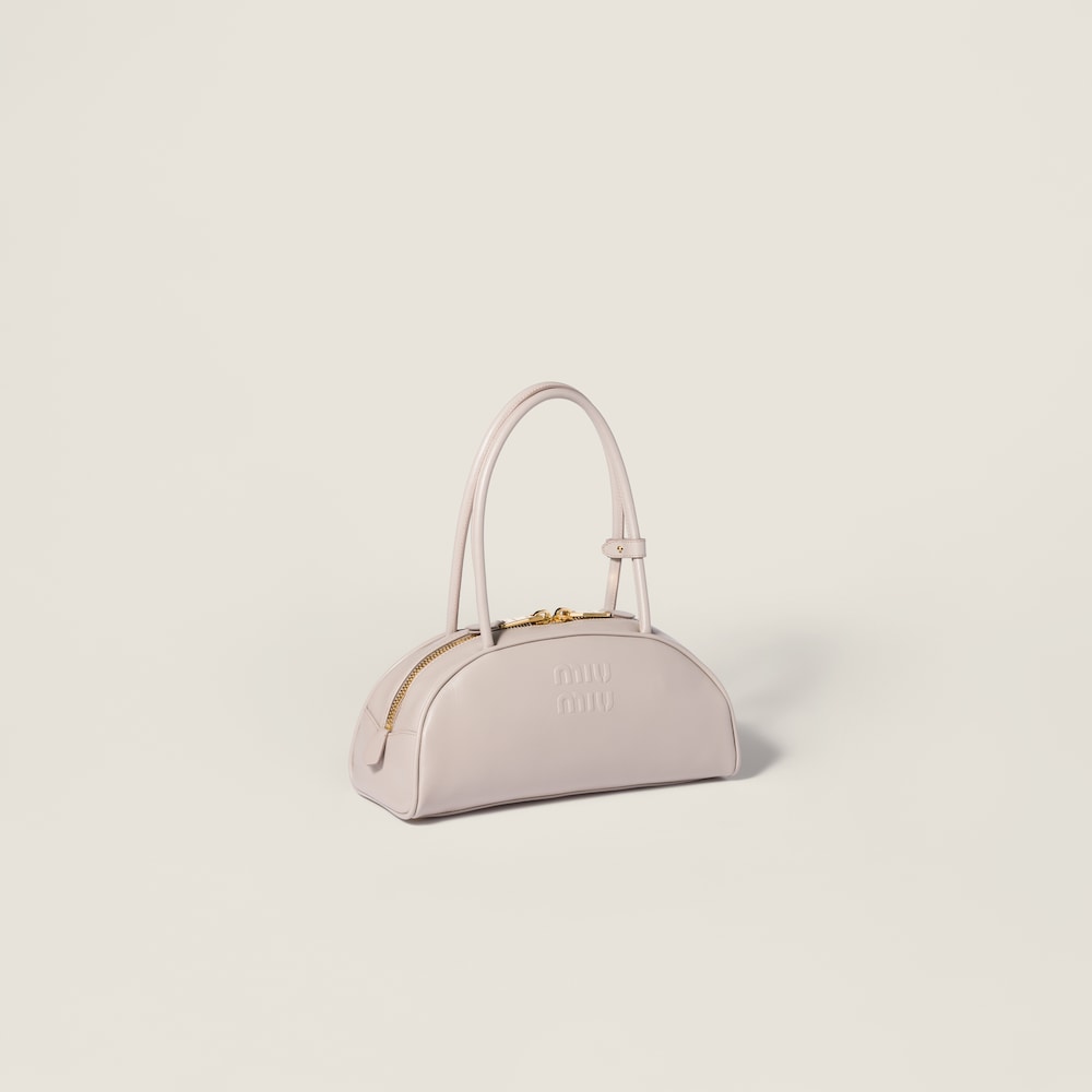 Miu Miu Beau leather bag Pumice Stone
