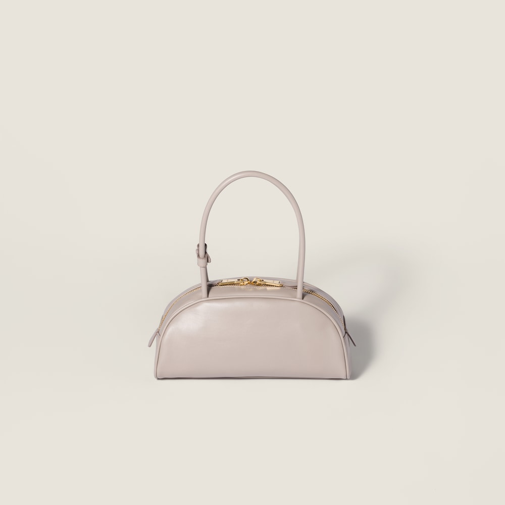 Miu Miu Beau leather bag Pumice Stone