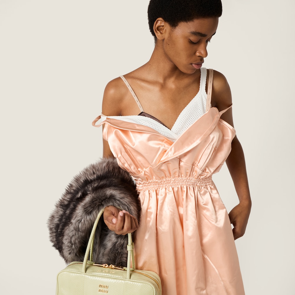 Miu Miu Satin bra Cocoa Brown