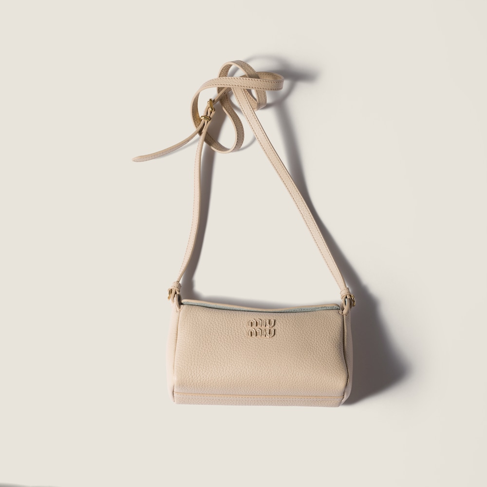 Miu Miu Leather pouch - Travertine/Periwinkle