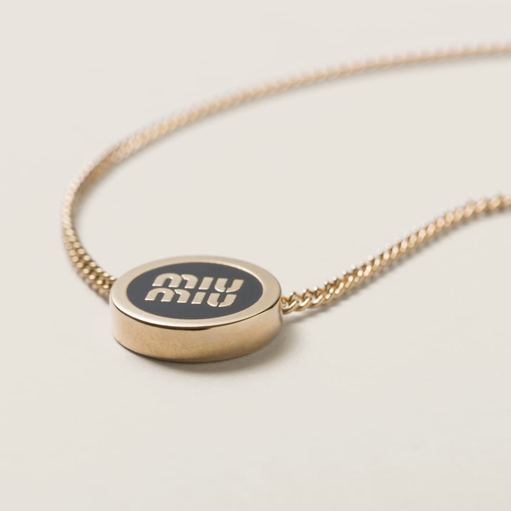 Miu Miu Metal necklace Black