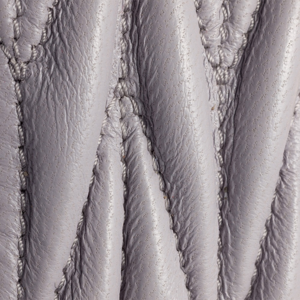 Miu Miu Matelassé nappa leather card holder Wisteria