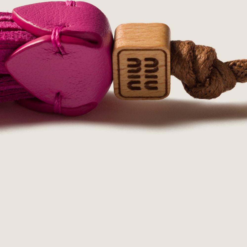 Miu Miu Leather micro trick - Fuchsia