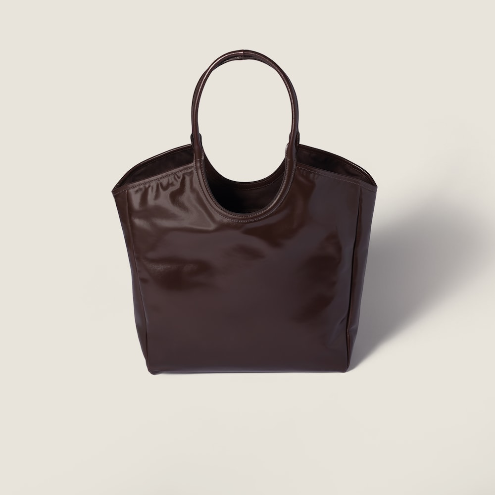 Miu Miu Ivy leather bag Dark Brown