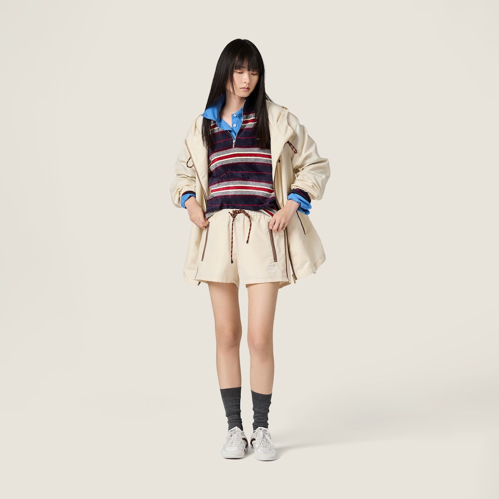 Miu Miu Technical fabric shorts Vanilla