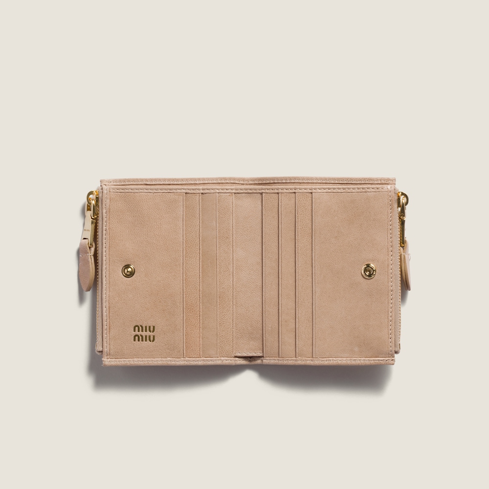 Miu Miu Small nappa leather wallet Cord