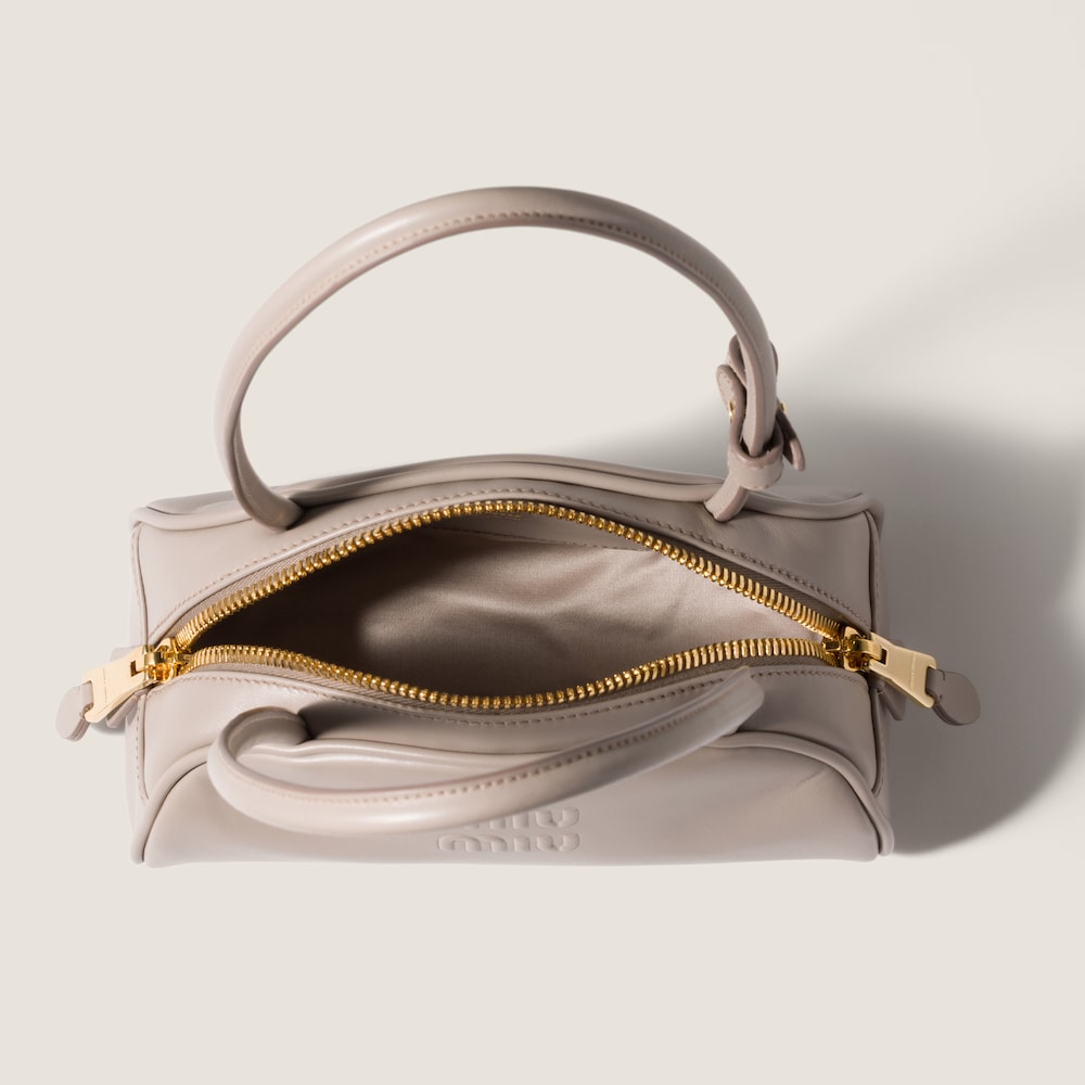 Miu Miu Beau leather bag Pumice Stone