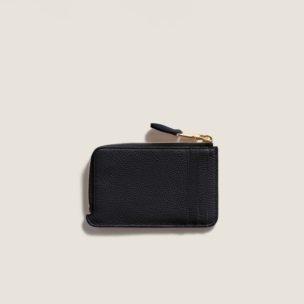 Miu Miu Leather pouch card holder Black