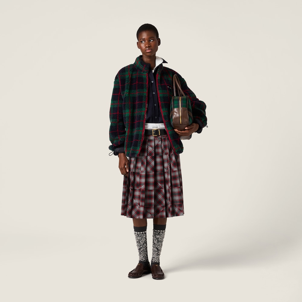 Miu Miu Velour shirt Navy