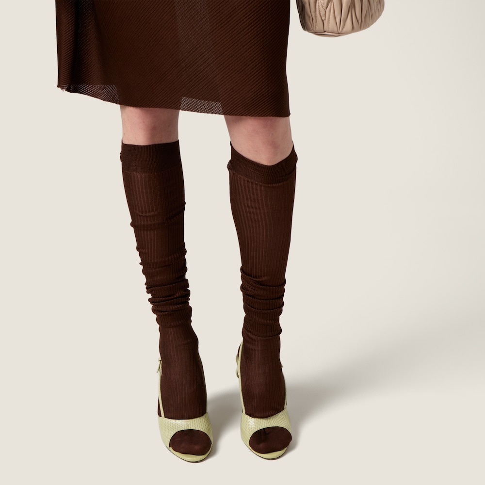 Miu Miu Ayers slingback sandals Pistachio Green