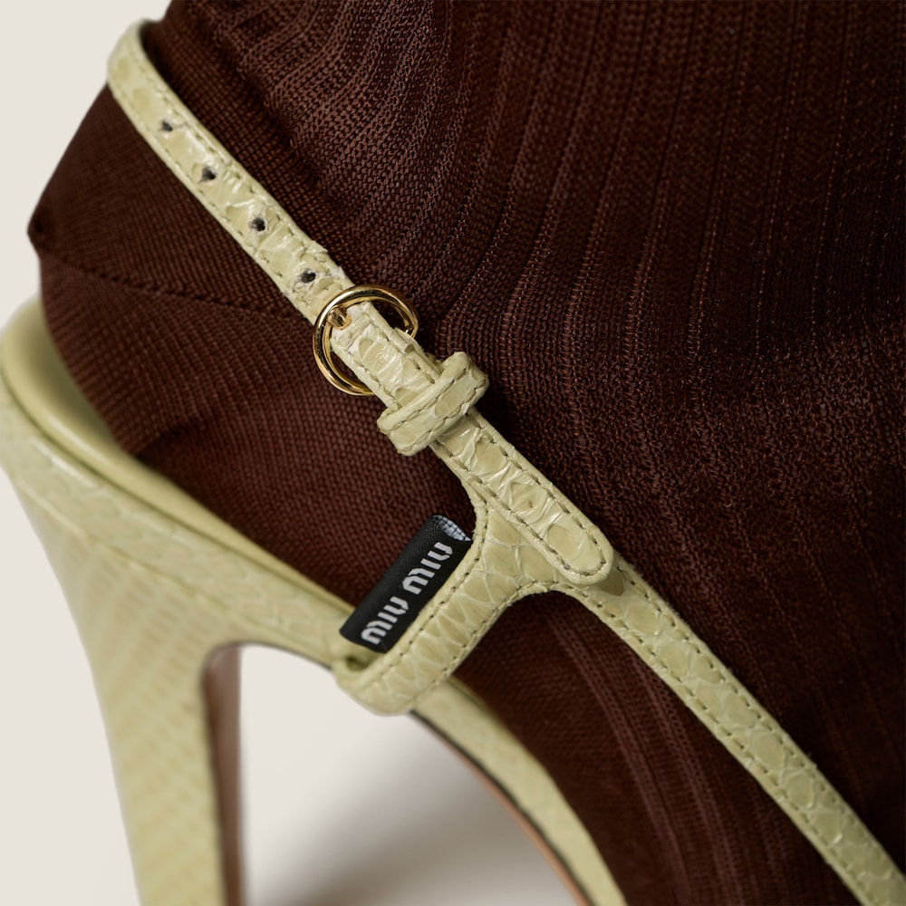 Miu Miu Ayers slingback sandals Pistachio Green