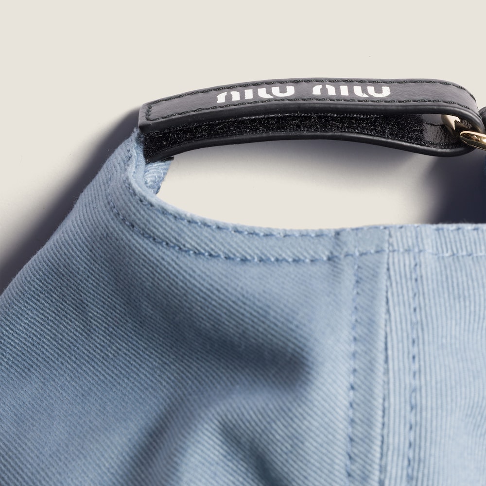 Miu Miu Drill baseball cap - Astral Blue