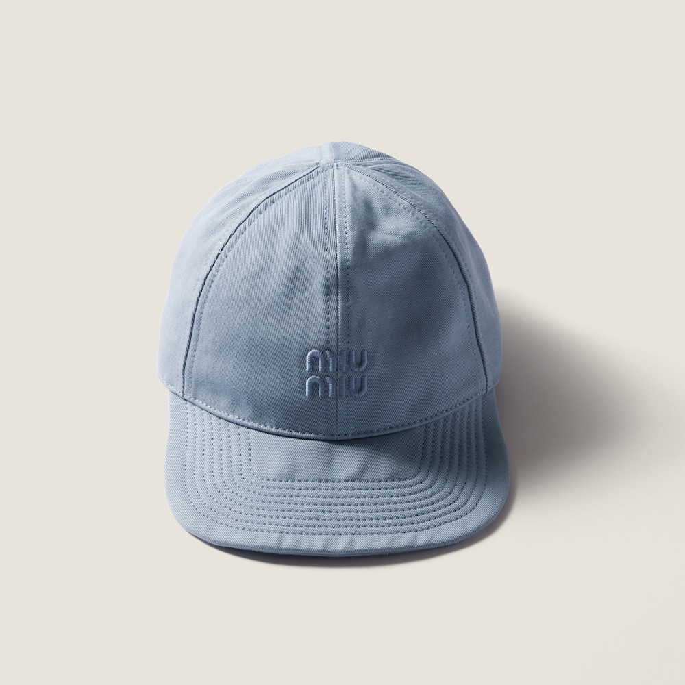 Miu Miu Drill baseball cap - Astral Blue