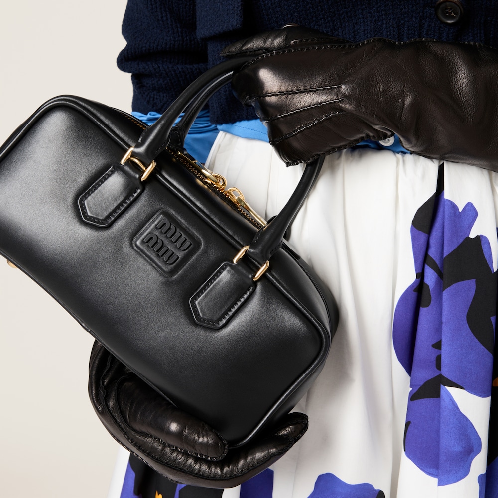 Miu Miu Arcadie leather bag Black