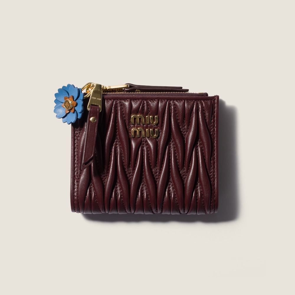 Miu Miu Leather micro trick - Wave/Cognac