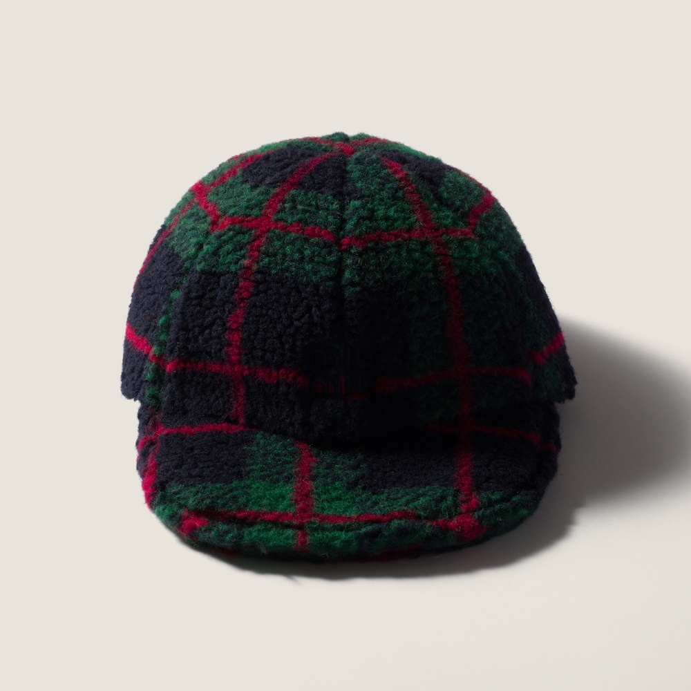 Miu Miu Fleece baseball cap - Blue/Green