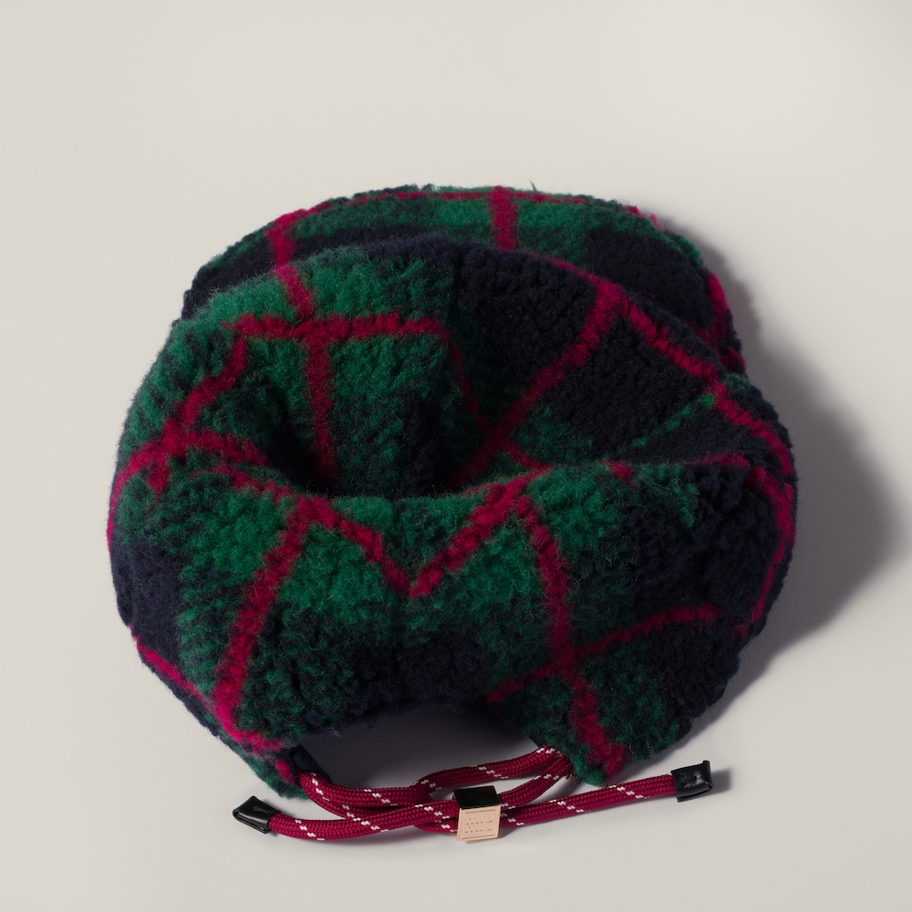 Miu Miu Fleece baseball cap - Blue/Green