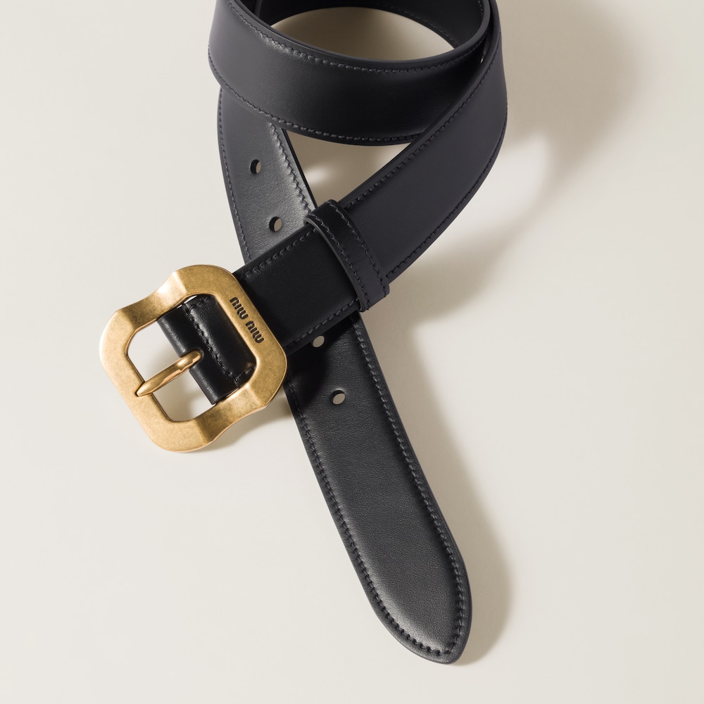 Miu Miu Leather belt - Black