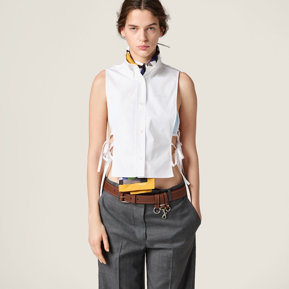 Miu Miu Poplin shirt White