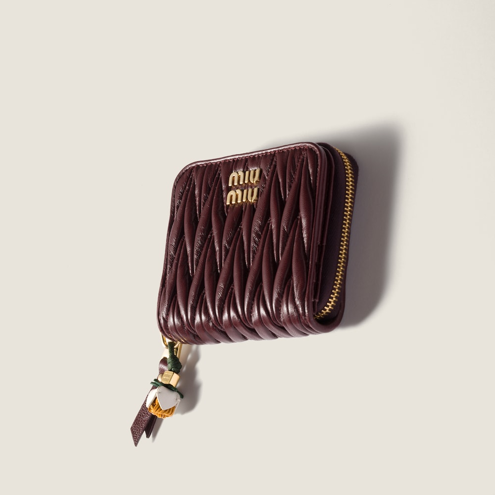 Miu Miu Leather micro trick - White/Whisky