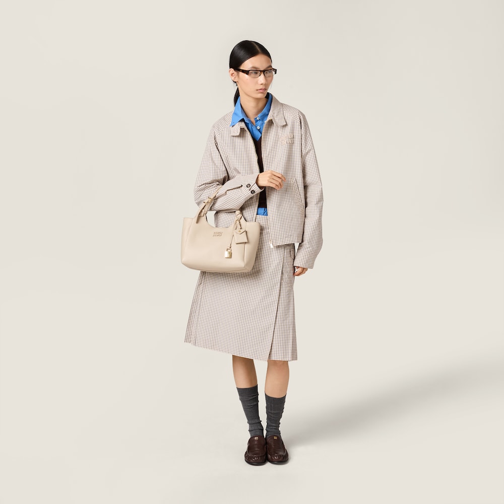 Miu Miu Leather handbag Travertine / Periwinkle