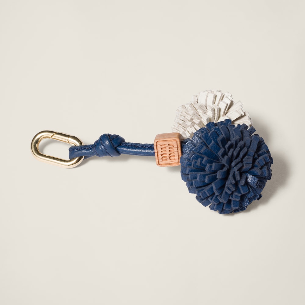 Miu Miu Leather micro trick - Bright Blue/White