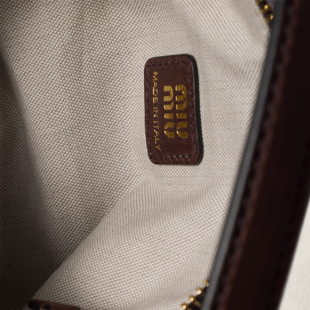 Miu Miu Nappa leather pouch - Briarwood